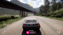 Forza Horizon 5 以《回到未来》中的 DeLorean 为特色